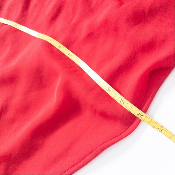 Dave & Johnny Red Maxi Rhinestone Strap Cocktail Dress SZ S Formal - Picture 7 of 10